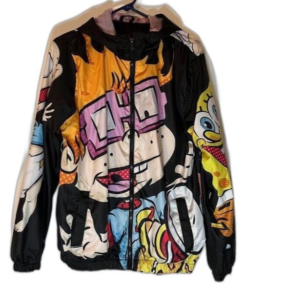 Members Only X Nickelodeon Windbreaker Nicktoons Cartoon Cosplay Jacket Size S* - Picture 1 of 9